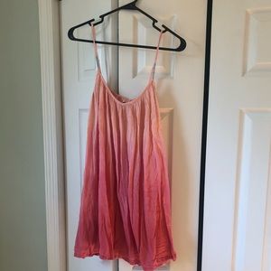 Roxy Pink Ombre Beach Cover Up Size S